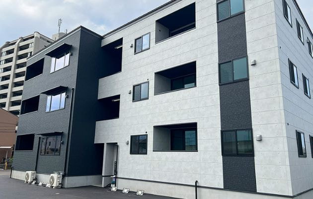 三高産業施工実例_アパート新築工事